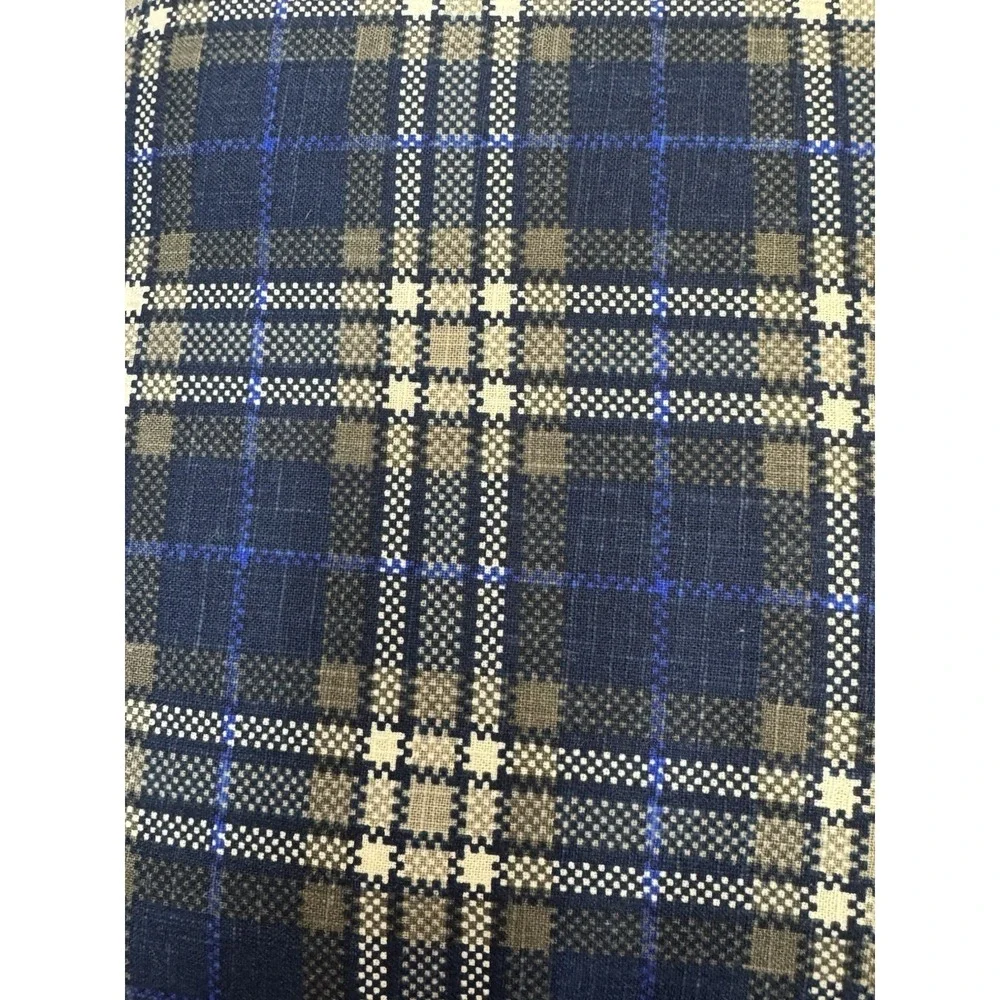 Blue/Gray Plaid Reversible Throw Pillow by Room Essentials 18x18 NEW!